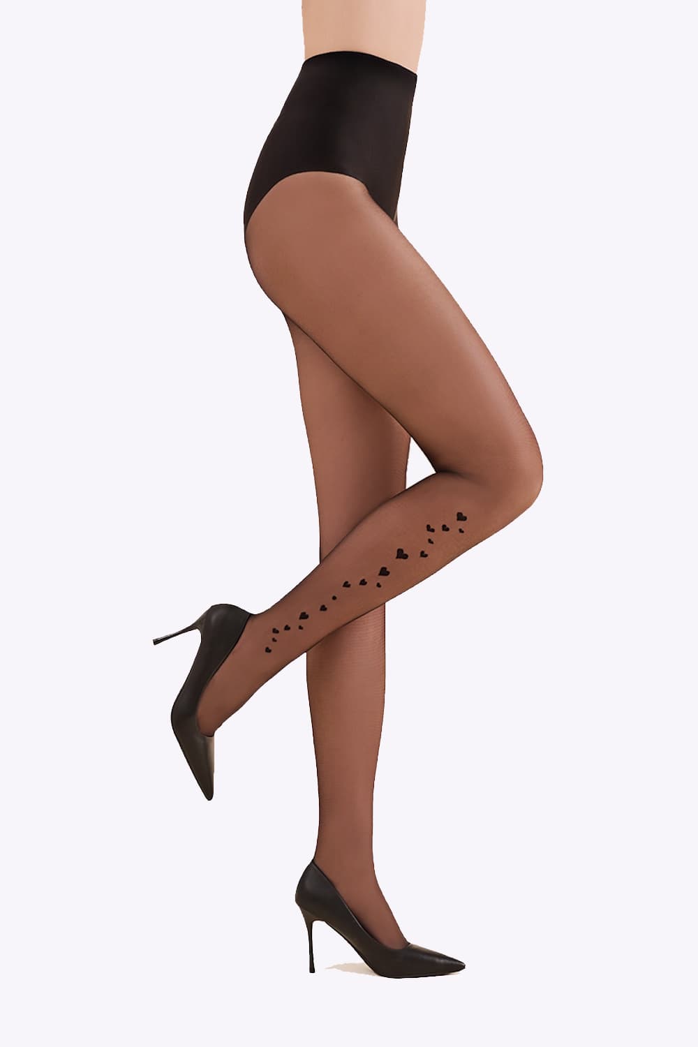 Lovica Panty met Hartjes Print - 20 Denier - S/M/L