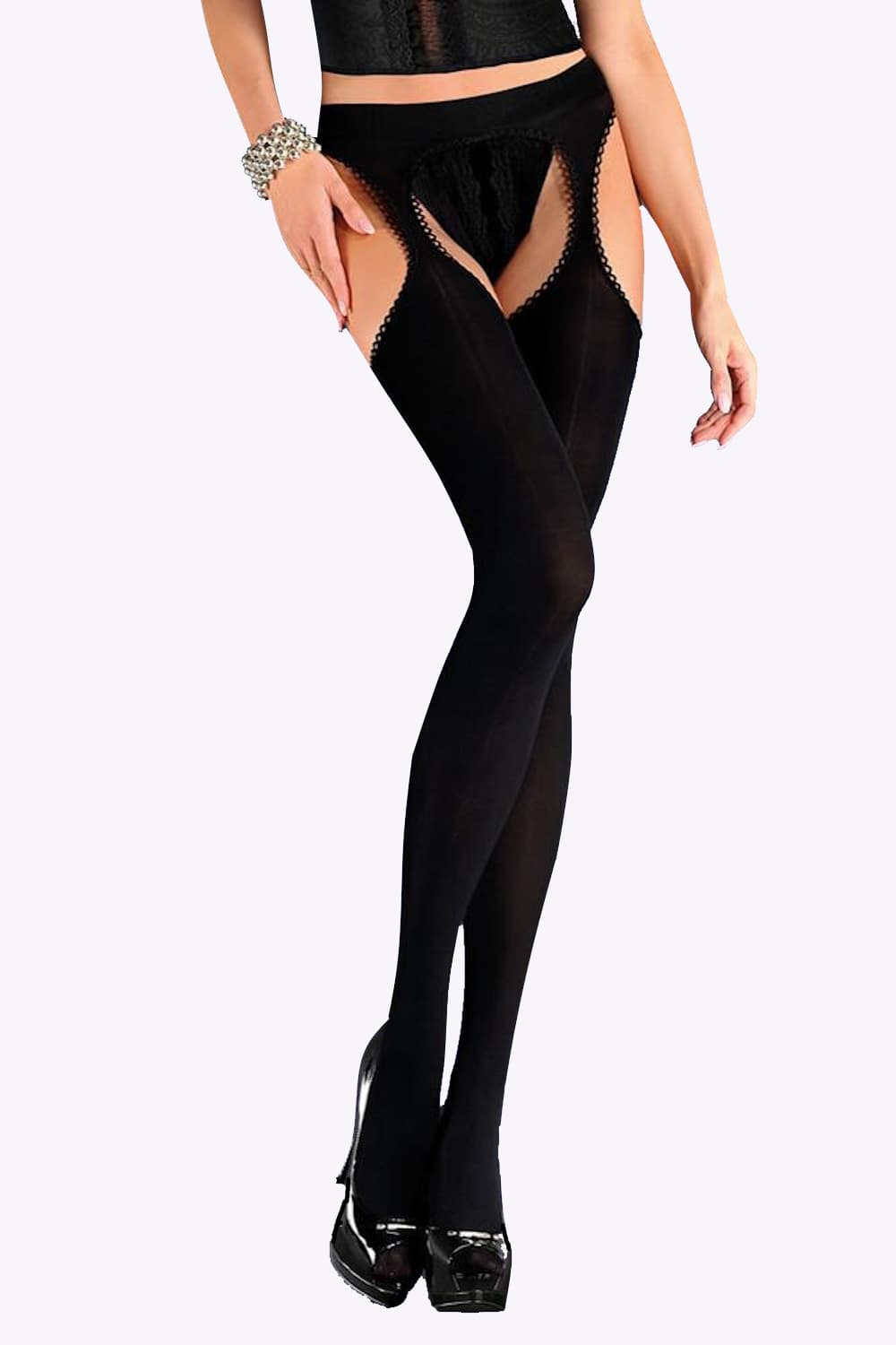 Strip Panty Microvezel - 100 Denier - XS/S - M/L