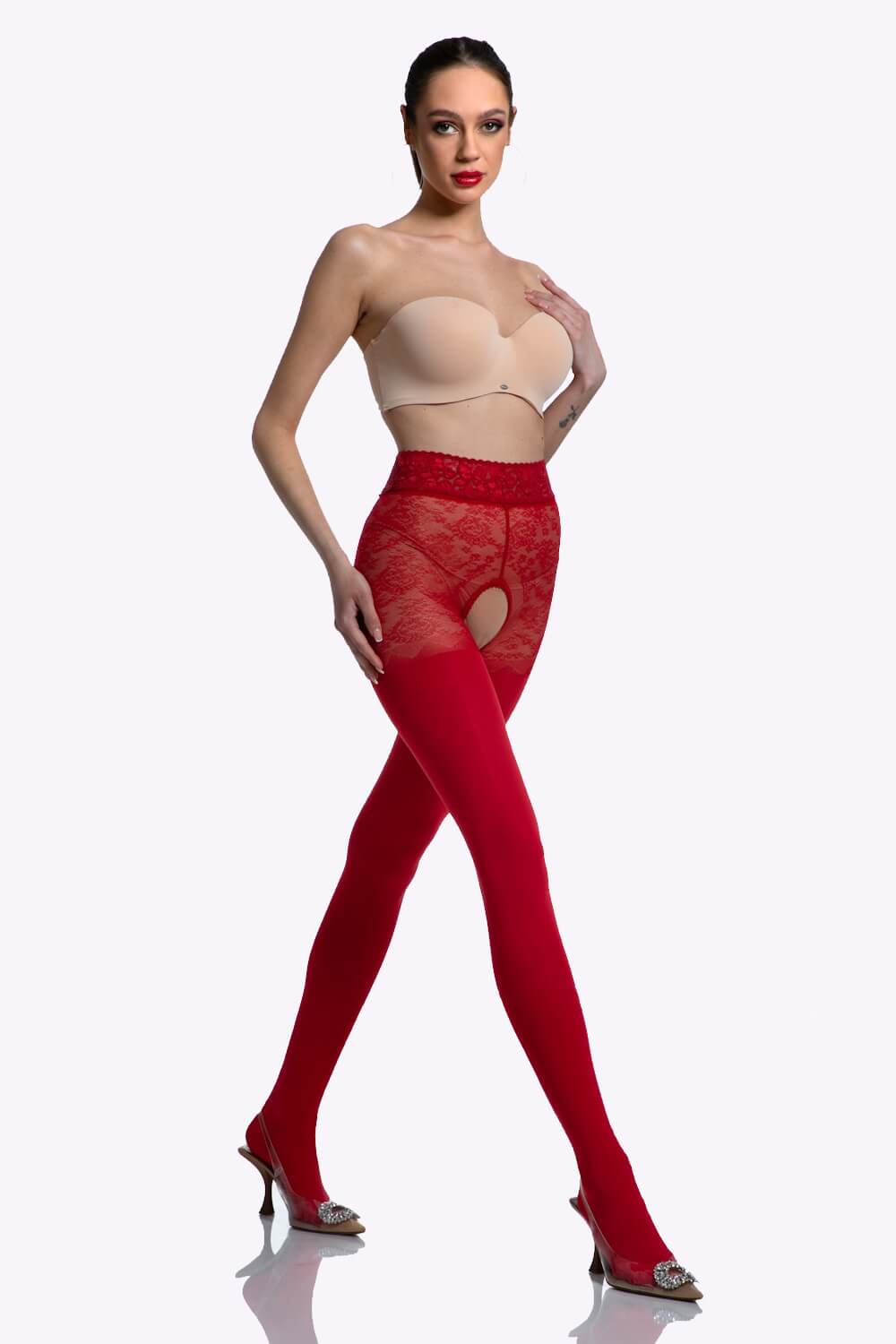 Blackdiamond Kruisloze Panty - 60/30 Denier - S/M - L/XL - XXL