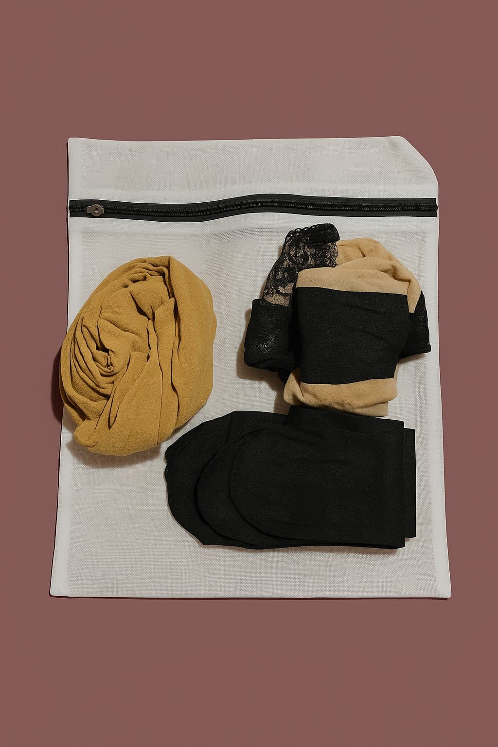 Panty Waszakje met rits