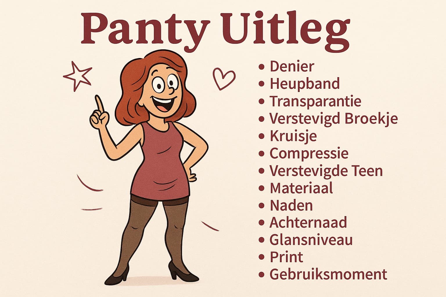 Panty Uitleg: Wat Betekenen Denier, Open Kruisje, Compressie & Andere Details?
