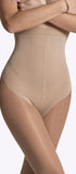 Beige correctie panty met hoge taille die je buik en taille zacht vormt voor een glad en vrouwelijk silhouet.