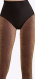 Gouden glitterpanty van 20 denier met subtiele sparkle die je benen laat stralen bij elke beweging.