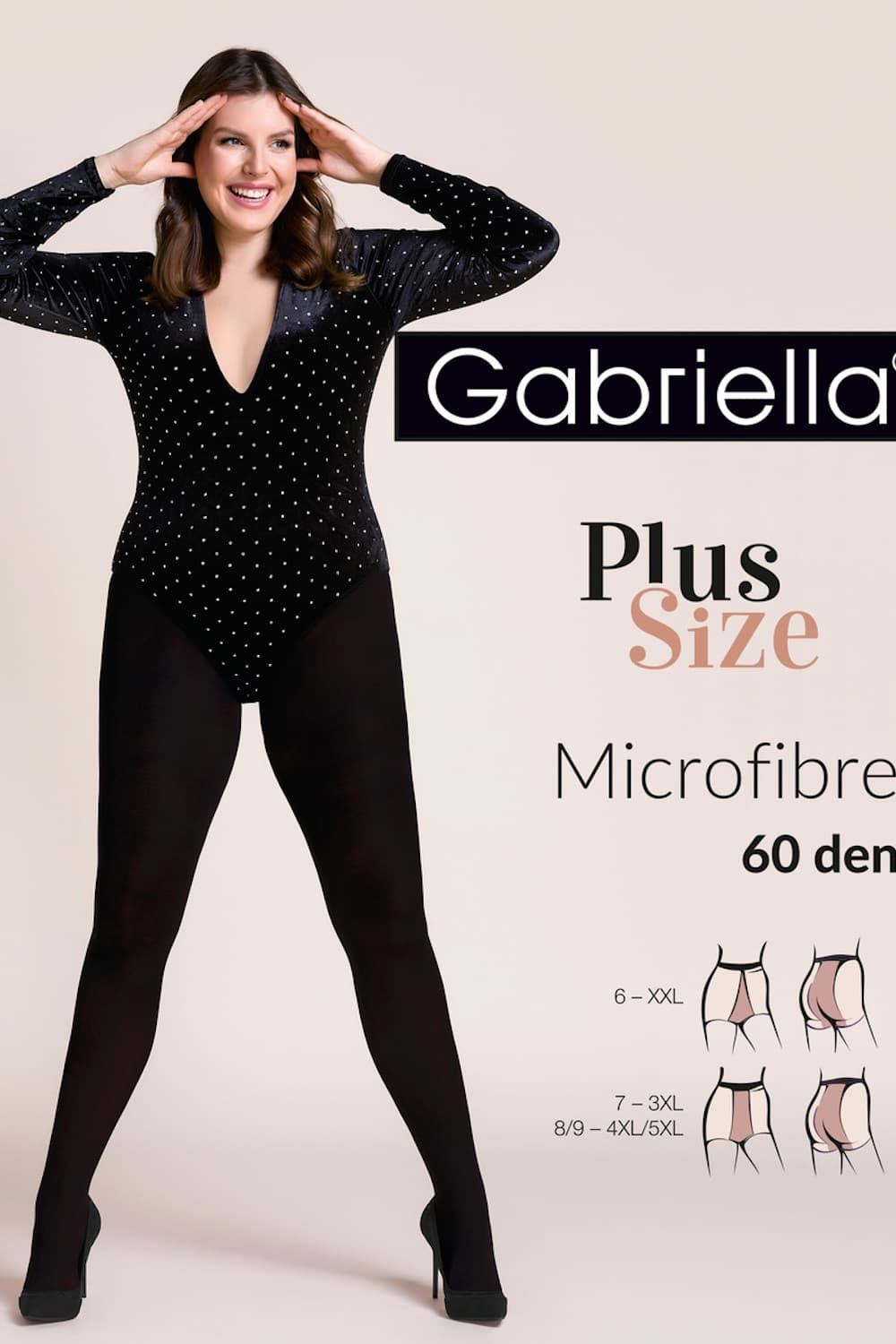 Plus Size Panty Microvezel - 60 Denier - XXL t/m 5XL