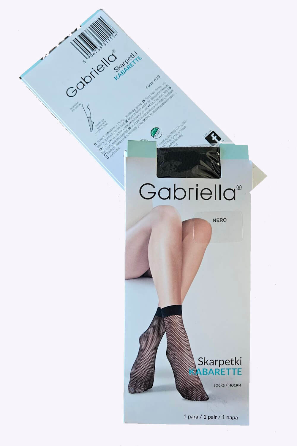 2 pairs of Kabarette 151 - Fishnet Panty Socks - One Size